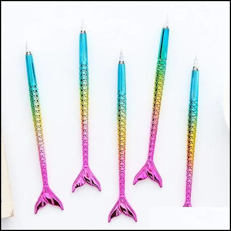 mermaid ballpoint pen fashion novel office gift stationery mermaid tail ballpoint pens school supply student ballpoints