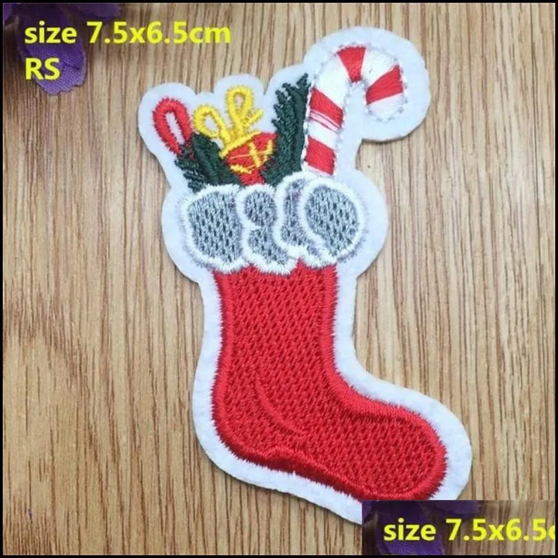 christmases for clothing iron ones embroidery applique parches diy gifts set stickers for clothes