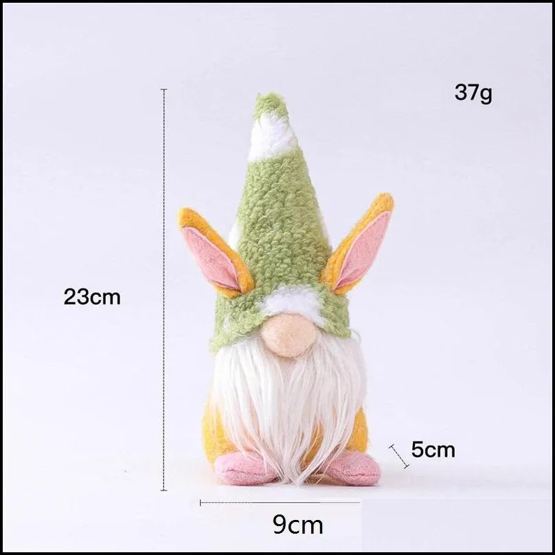 easter bunny gnome irish faceless bunny dwarf doll spring party plush rabbit dwarves holiday home table decoration