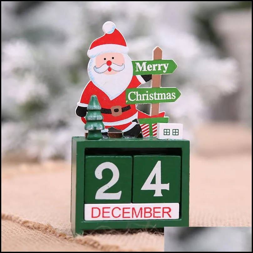 christmas advent wood mini calendars christmas ornaments decorations for home xmas ornament creative childrens christmas gifts