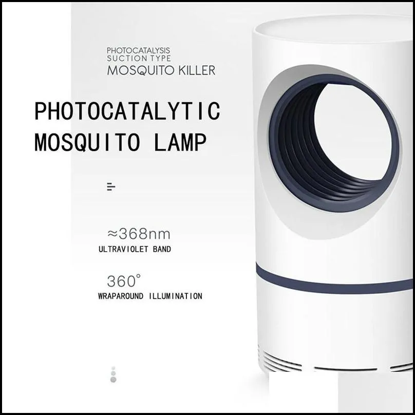 led mosquito lamp led photocatalyst mosquito killer lamp usb powered nontoxic uv protection mute mosquito killer lamp