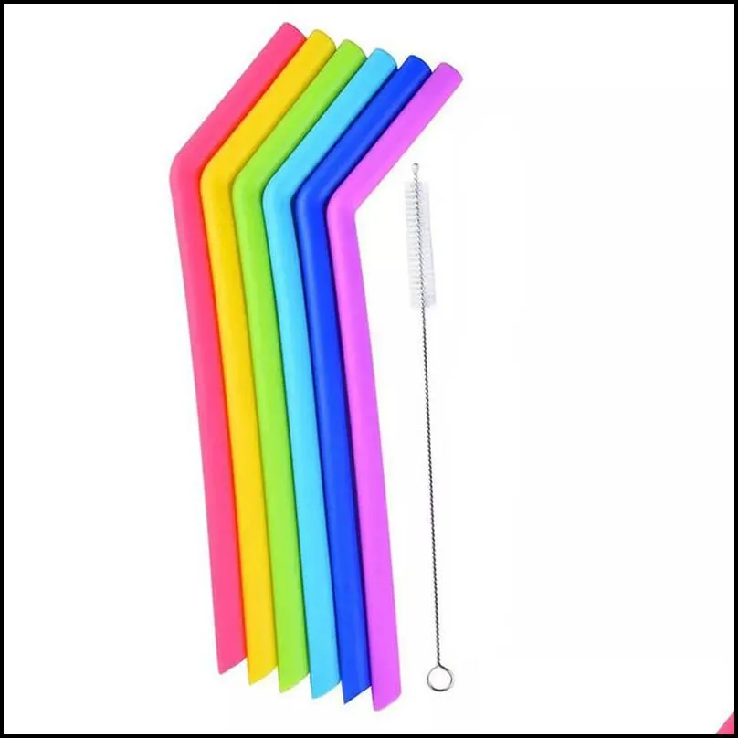 silicone drinking straws silicone smoothie straws drinking straws standard width 5mm for safely drinking hot cold drinks cups mugs