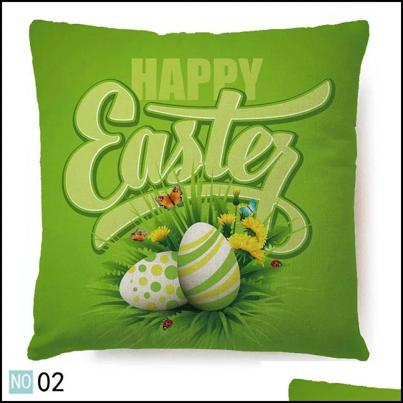 easter pillow case sofa throw pillow case bunny rabbit design pillow case sofa car cushion covers