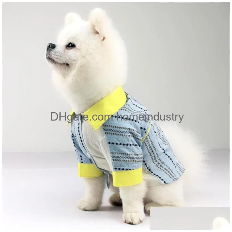 french luxury designer pet dog apparel summer bat shirt short thin section cotton teddy cat two legs wear for middle small dogs clothes