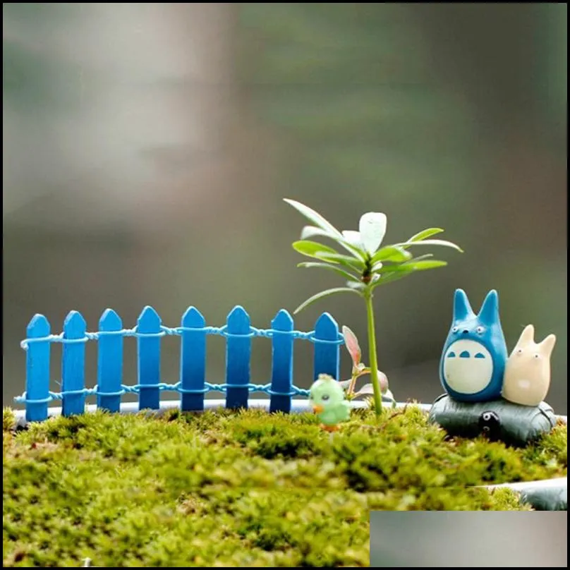 mini fence small barrier wooden resin craft miniature fairy garden fence decoration miniature fences for gardens