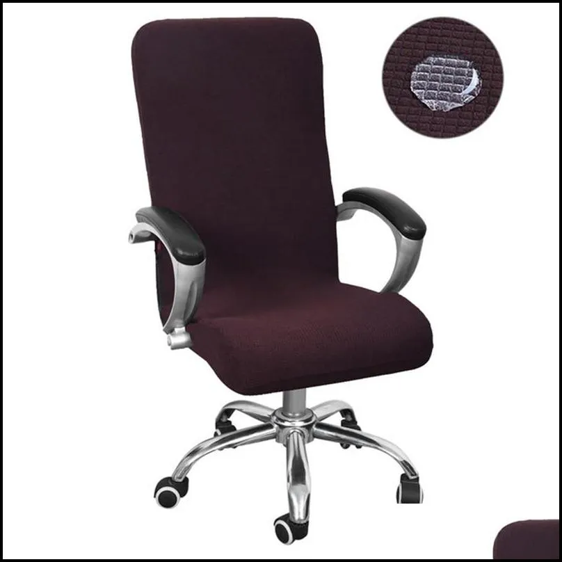 s/m/l office chair cover universal size elastic waterproof rotating chair covers modern stretch arm chair slipcovers