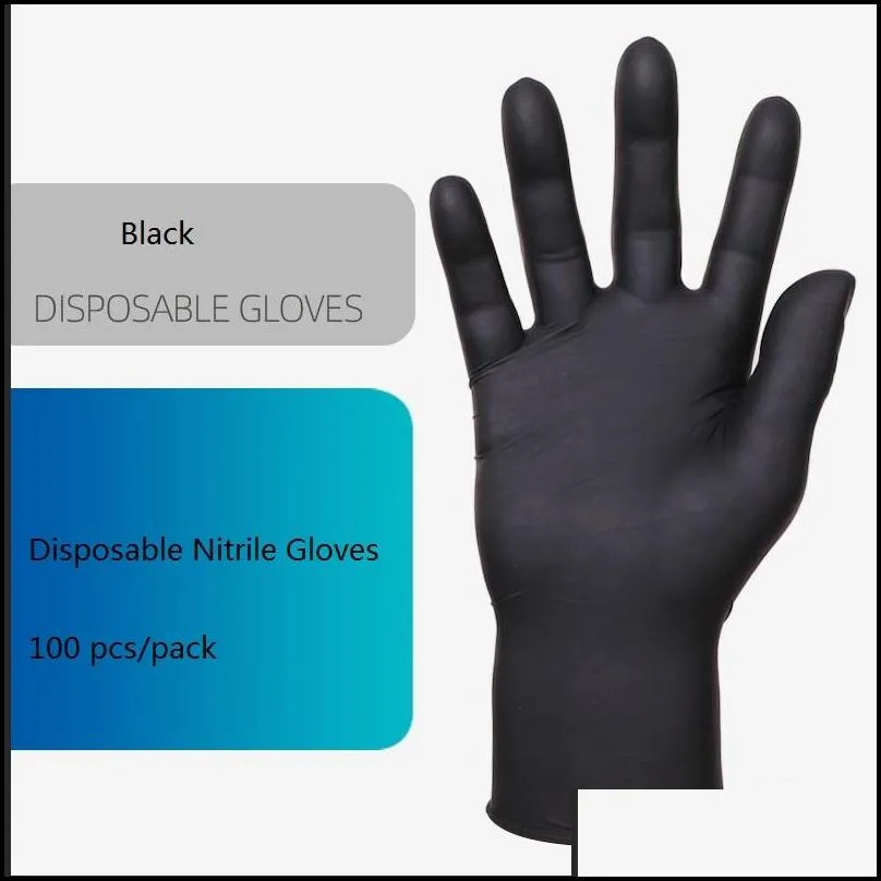 disposable latex gloves disposable gloves 50 pairs/pack protective nitrile gloves factory salon household cleanning glove