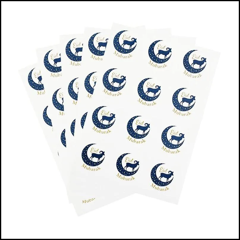 ramadan eid mubarak decorations paper sticker gift lable seal stickers islamic muslim alfitr decoration supplies