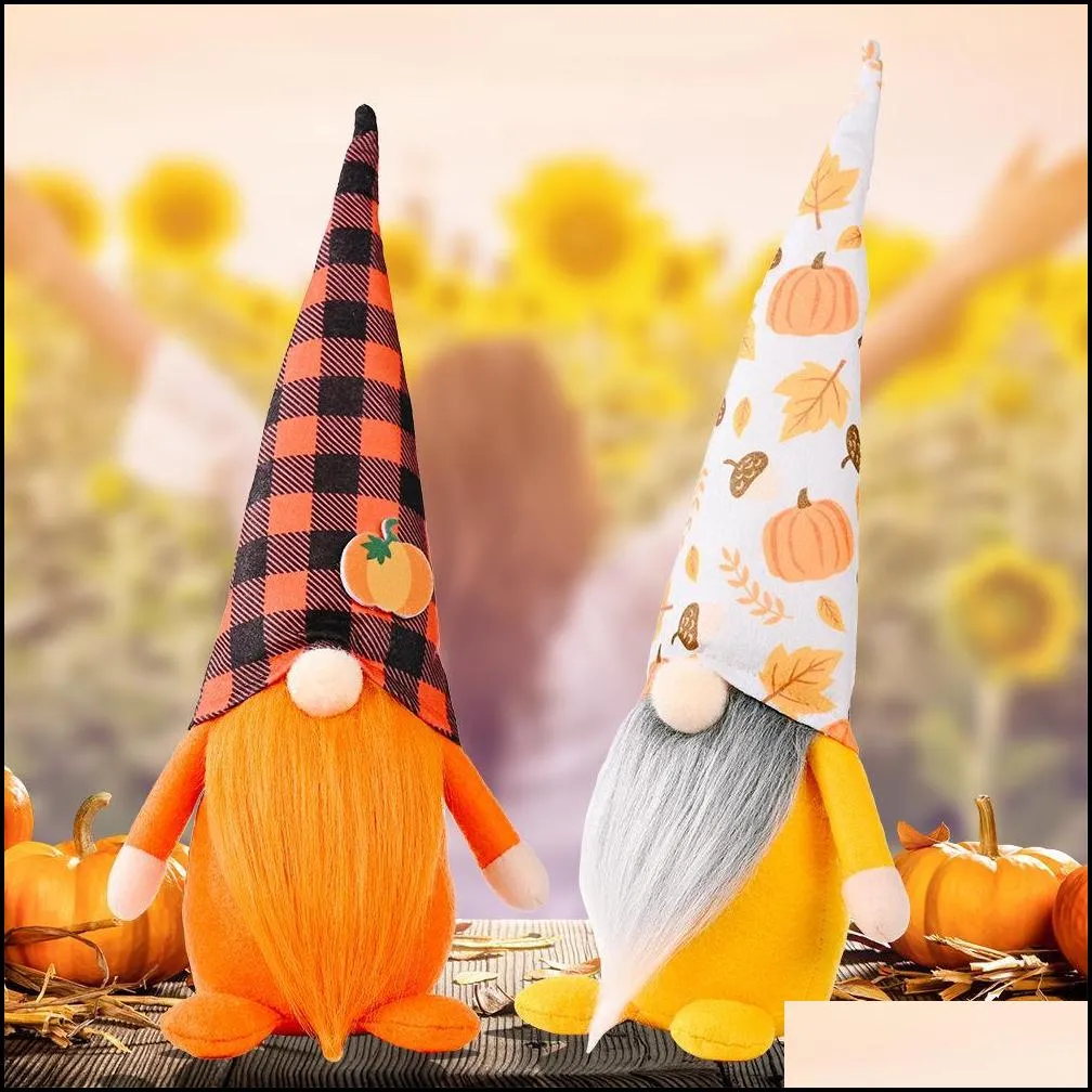 party supplies harvest festival decoration faceless gnome plush doll thanksgiving halloween home elf ornaments kids gifts