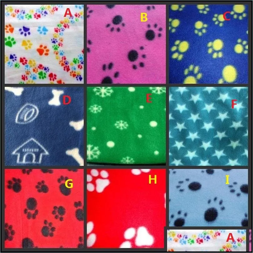 pet dog blanket dog claw printed blankets throws pet cat sleeping mat pets bath towel warm winter pet supplies