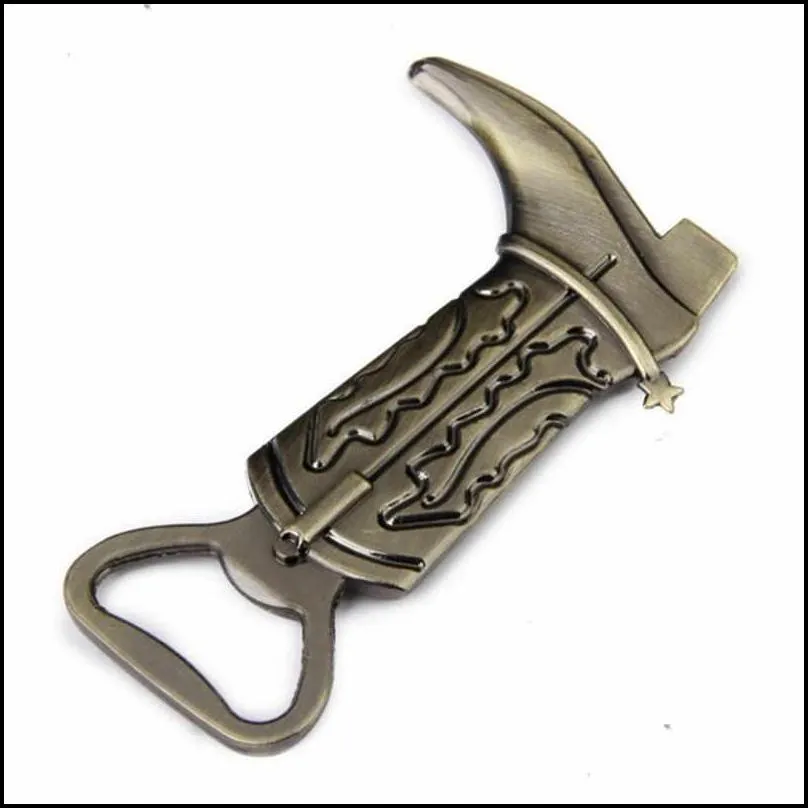 vintage bronze alloy  boot shape bottle opener personality bar kitchen tool soda beer bottle cap opener wedding favor gift