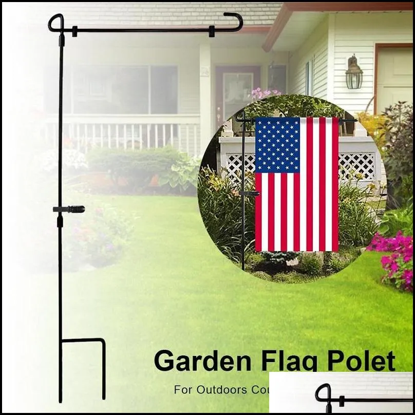 garden flag flagpole metal flag pole holder halloween christmas easter garden flag stand yard flags pole