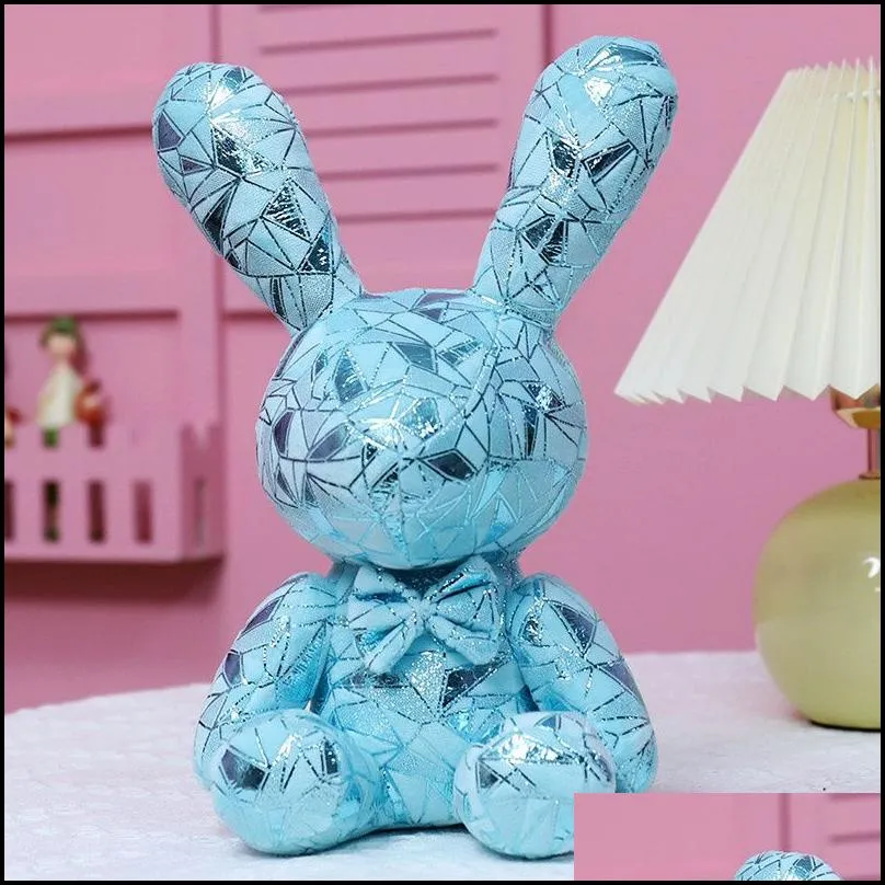 easter party pp plush bunny toys glitter rabbit bear creative designed spring event boys girls gifts