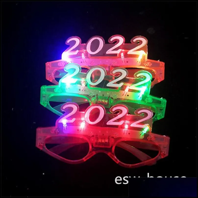 party led glasses glow in the dark halloween christmas wedding carnival birthday party props accessory neon flashing toys