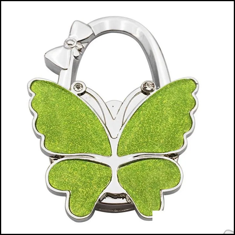 butterfly handbag hanger glossy matte butterfly foldable table hook for bag purse