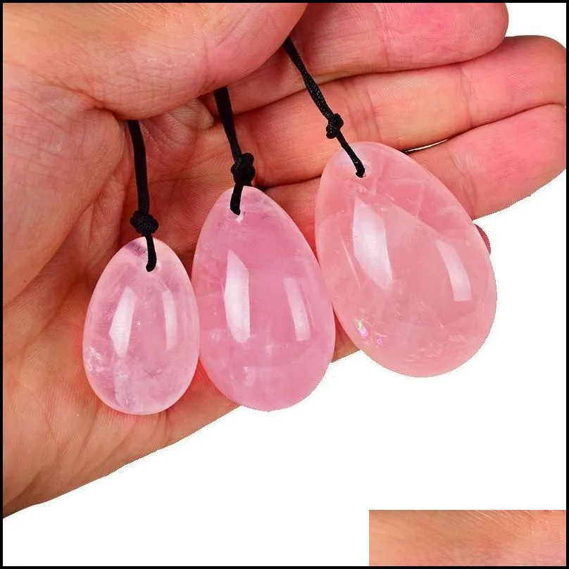 natural crystal rose quartz yoni eggs for woman vagina healing massage crystal natural power stone yoni egg toy