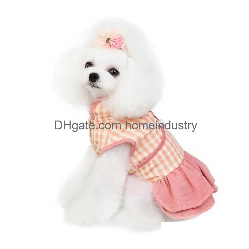 luxury designer pet dog apparel chinese style spring and summer cheongsam skirt t shirt teddy cat two legs wear for middle small dogs clothes