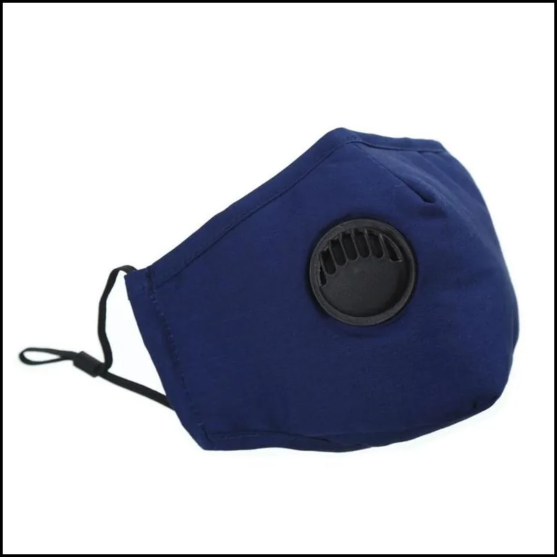 pm2.5 antifog filter mask dustproof face mask with breathing valve washable reusable pm2.5 protective masks