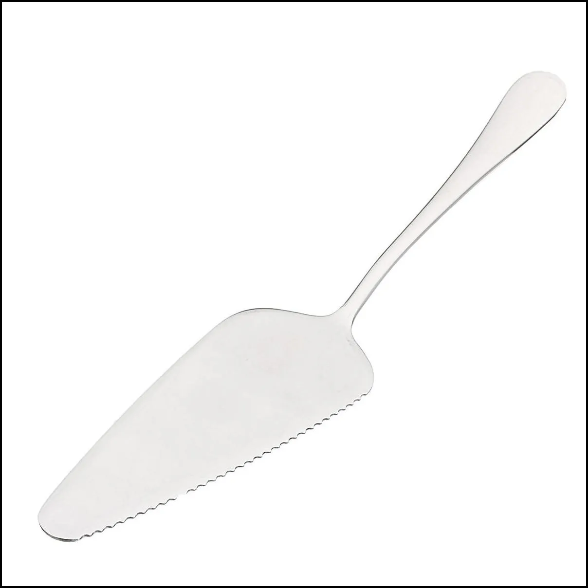 100pcs triangle pizza pie spade stainless steel handle cake shovel bread spatula stainless steel kitchen baking tools