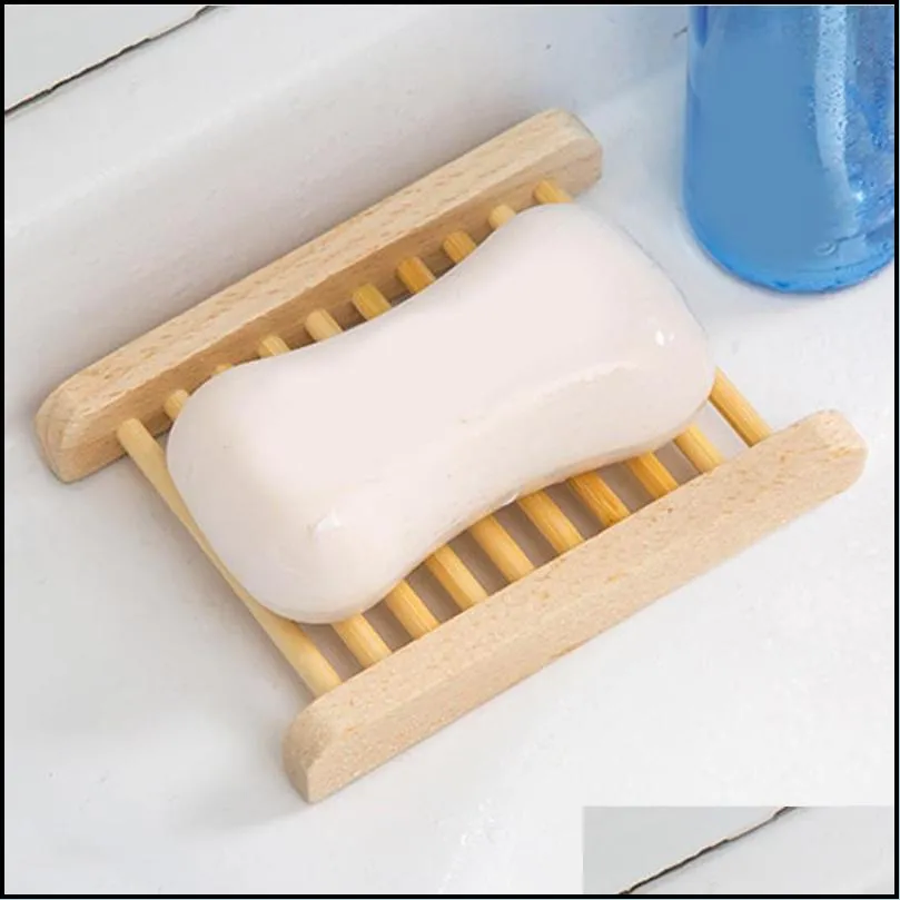 wooden soap dishes natural wooden soap tray holder bath soap hollow rack plate container shower bathroom accessories