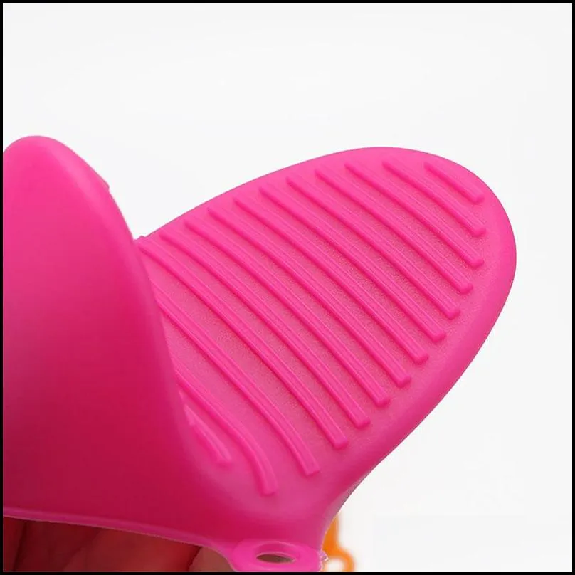 candy colors kitchen silicone heat resistant gloves microwave oven mitt insulated nonslip glove cooking baking oven mitts