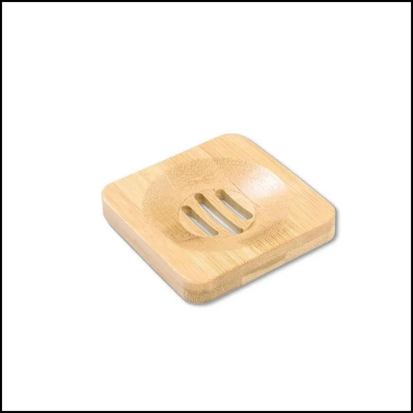 natural bamboo wooden soap dish multi styles soap tray holder portable bathroom soap rack plate box container