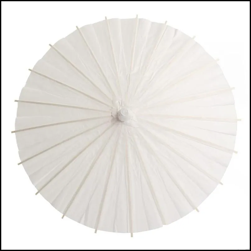 white paper umbrella chinese mini craft bridal wedding parasols 2060cm bamboo handle paper umbrellas