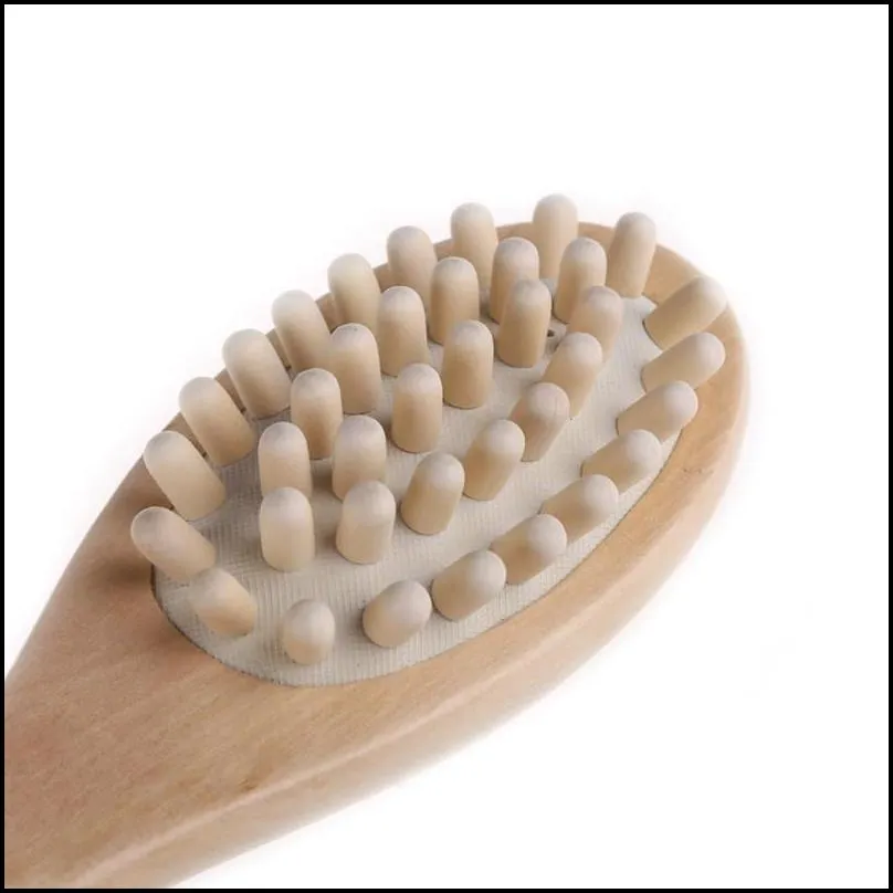 natural boar bristle wooden bath and body brush back brush with long handle exfoliate skin brushes