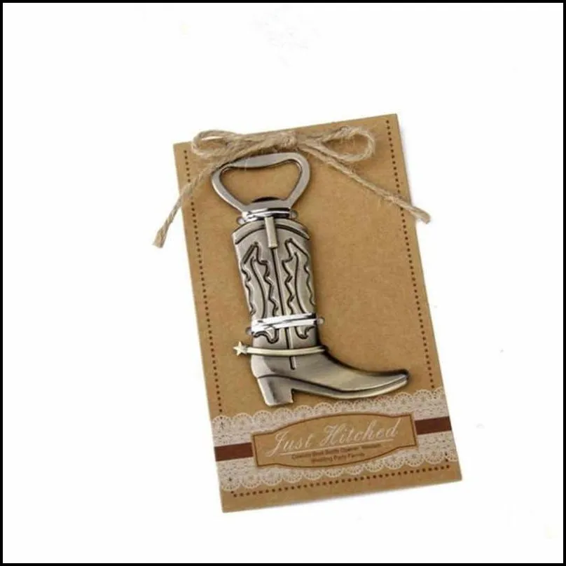 vintage bronze alloy  boot shape bottle opener personality bar kitchen tool soda beer bottle cap opener wedding favor gift