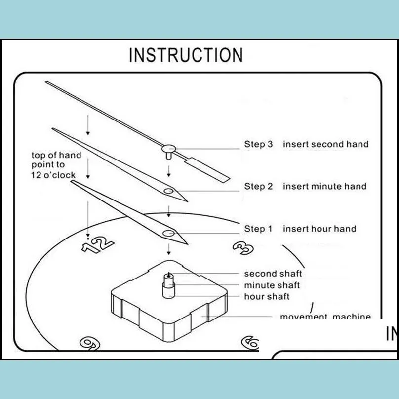 diy quartz clock movement kit black clock accessories spindle mechanism repair with hand sets hanging clock accessory
