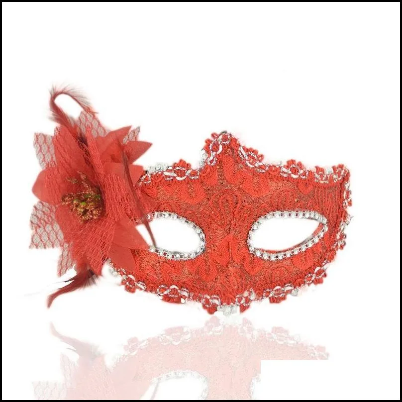 ladies venetian flower masquerade mask princess y halloween christmas party cosplay lace masks