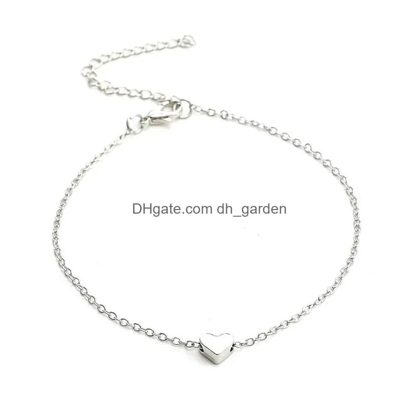 8mm glitter stone bead bracelet set silver chain wax rope adjustable bracelet set for women valentines day jewelry giftz