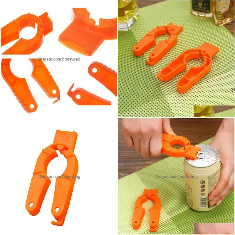 simple beverage beer opener portable outdoor openers camping party multifunction plastic hanging openper bar kitchen tools rrb16248