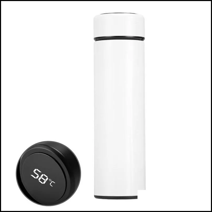 Thermos Hydration Bottle Led Temperature Display Thermos 500Ml Smart