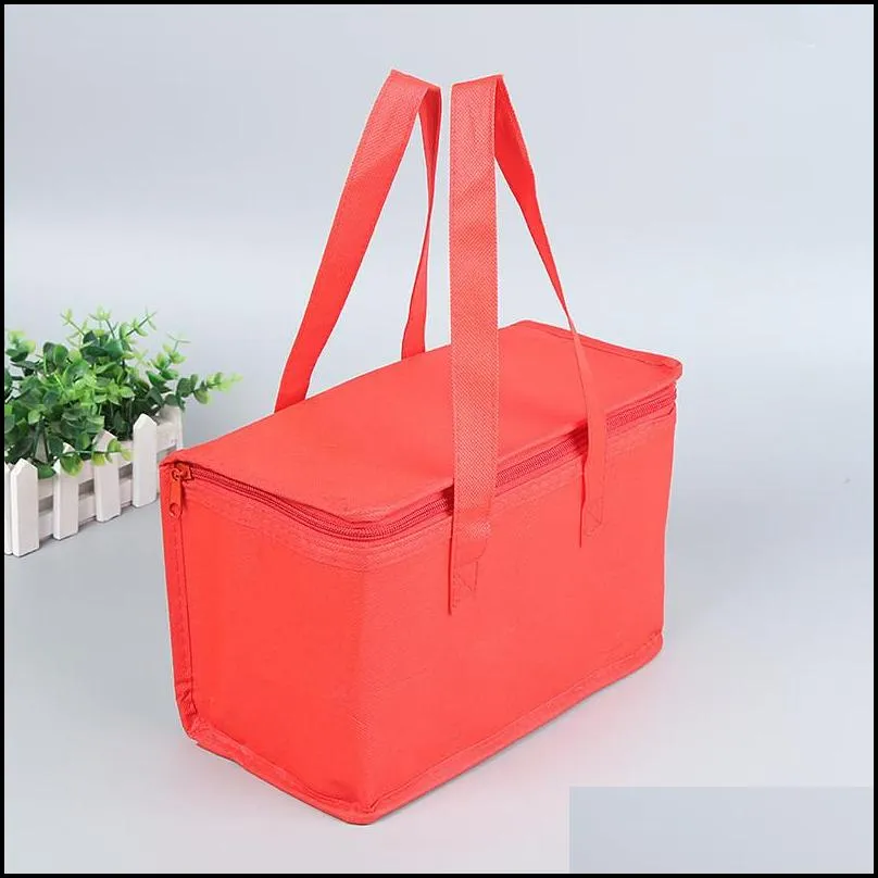 nonwoven can cooler bag portable ice pack food packing container dry ice insulated cooler bags thermal lunch delivery bags