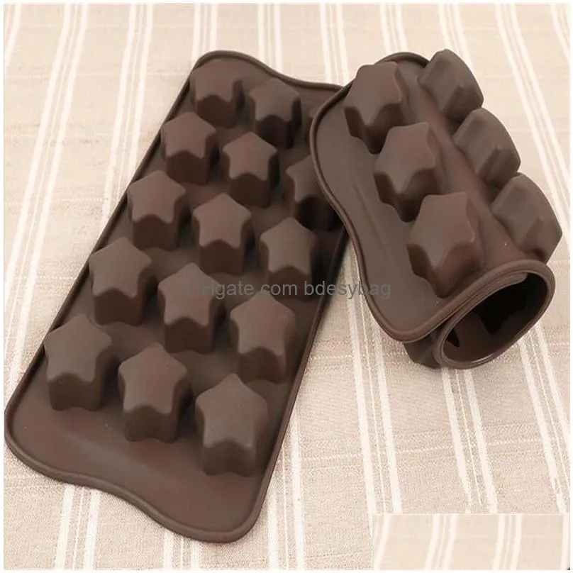 silicone chocolate candy molds baking trays for cake brownie topper hard soft candies gummy