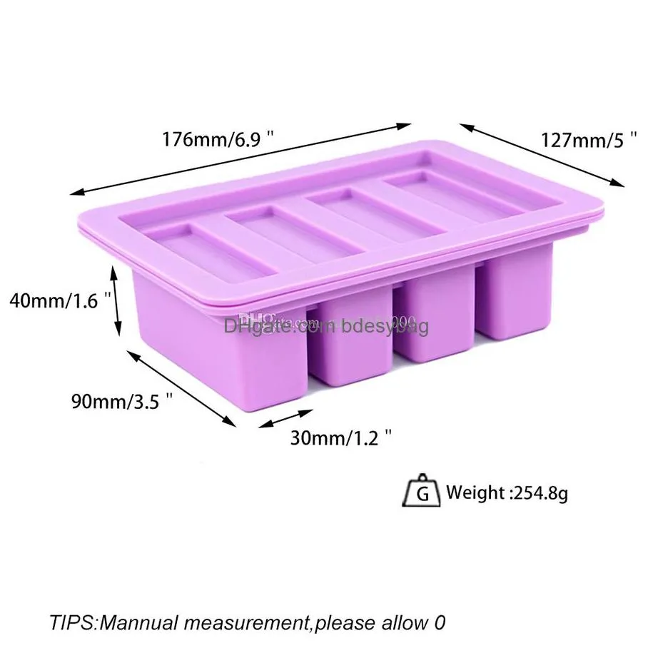 small butter mold molds baking moulds silicone cake cup mould 4 grid for soap bar winkie energy bar muffin cornbread