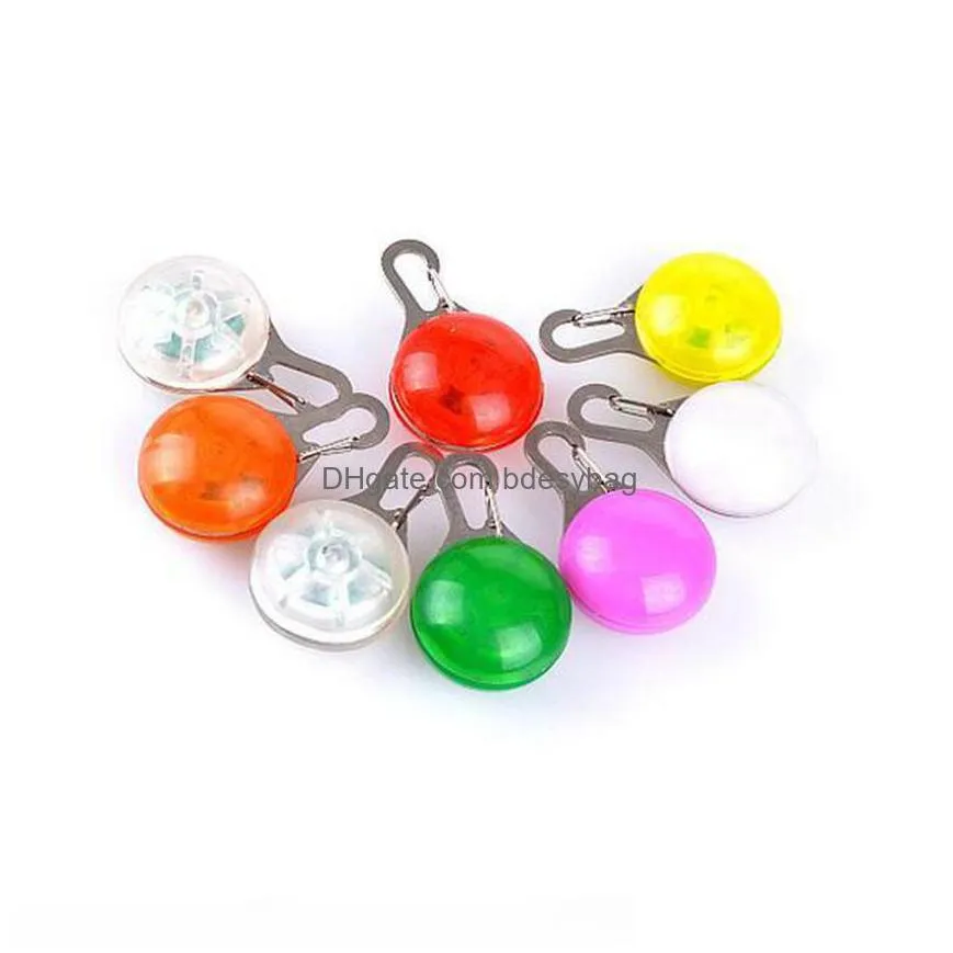 pet dog cat pendant collar flashing bright safety led pendants security necklace night light collars pendant gga3794