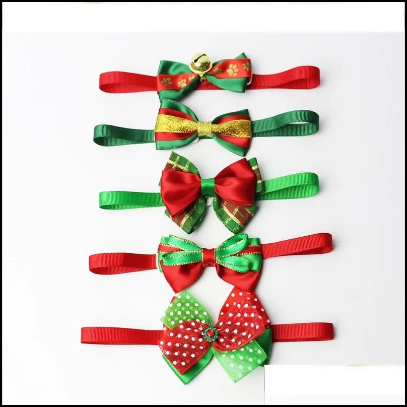 christmas dog cat bow ties xmas pets gift pets collar holiday wedding decoration dog grooming accessories