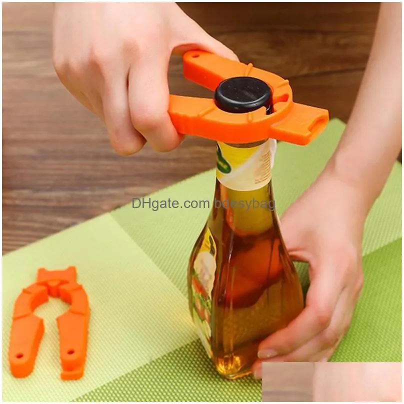 simple beverage beer opener portable outdoor openers camping party multifunction plastic hanging openper bar kitchen tools rrb16248