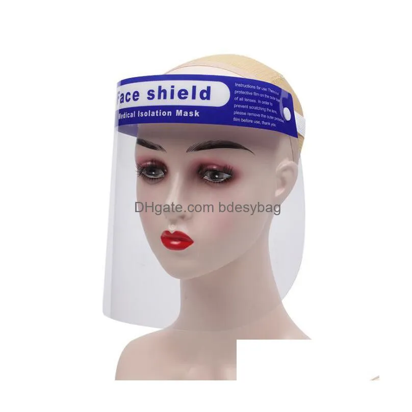 face shield transparent full face cover oilsplash proof antiuv protective faceshield with glass frame antifog eye face masks