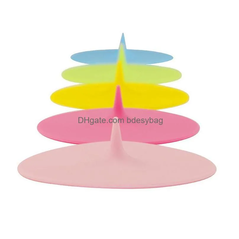 newcreative waterdrop silicone cup lid colorful cup cover ecofriendly leakproof mug cap 5 colors 10cm ewc7227