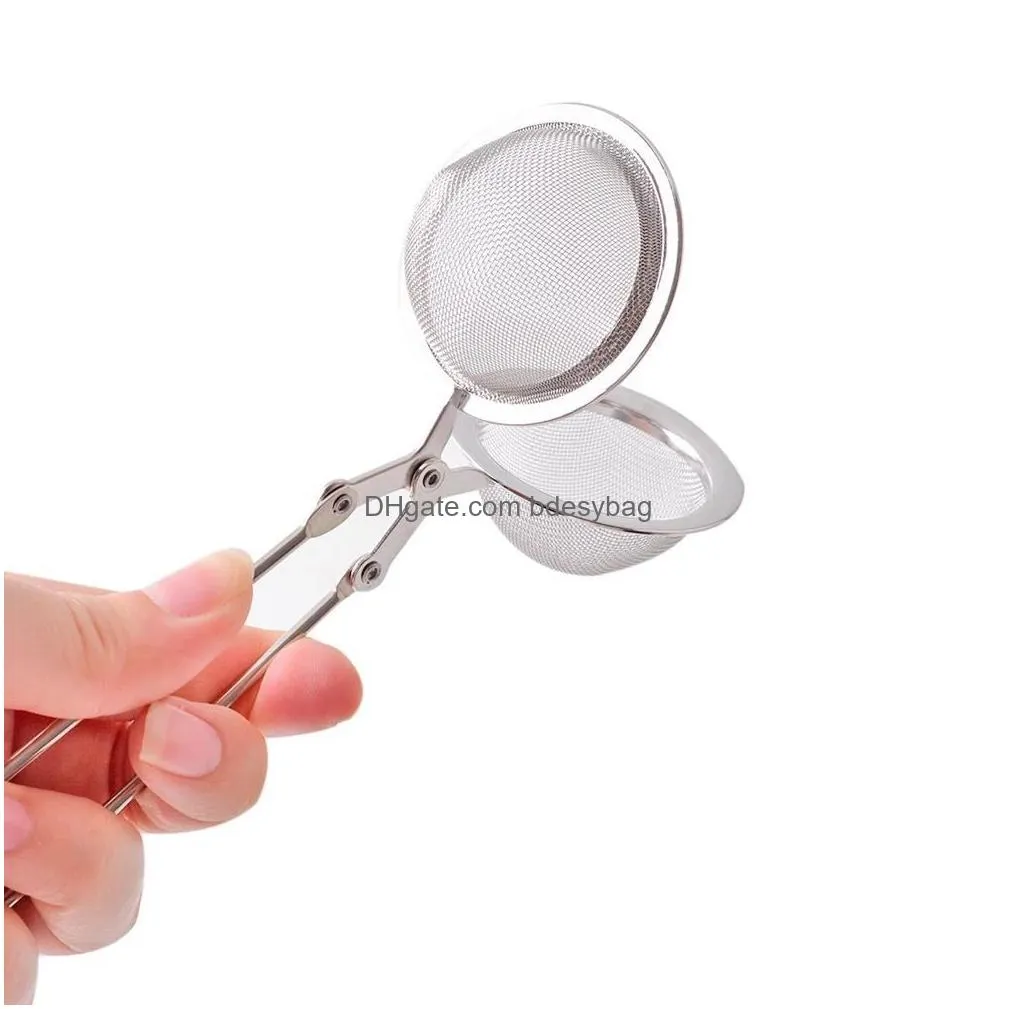 kitchenware accessories tools tea infuser stainless steel sphere mesh strainer coffee herb spice filter diffuser handle ball rrb15946