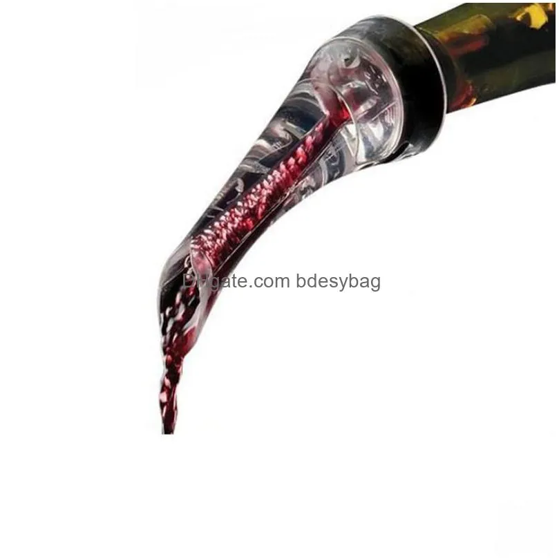 wine aerator pourer party supplies red wine accessories tools food safety grade with filter pourer rrb16244