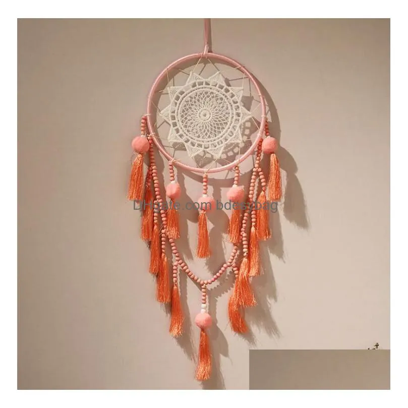 newforeign dreams tassel weaving dreamcatcher fashion feather dream catcher handicraft pendant wall hanging room decoration woven