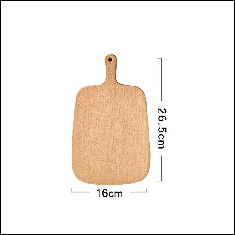 beech wood cutting board cured with handle thick chopping block smooth and firm hardwood cutting board for kitchen bread cheese dish