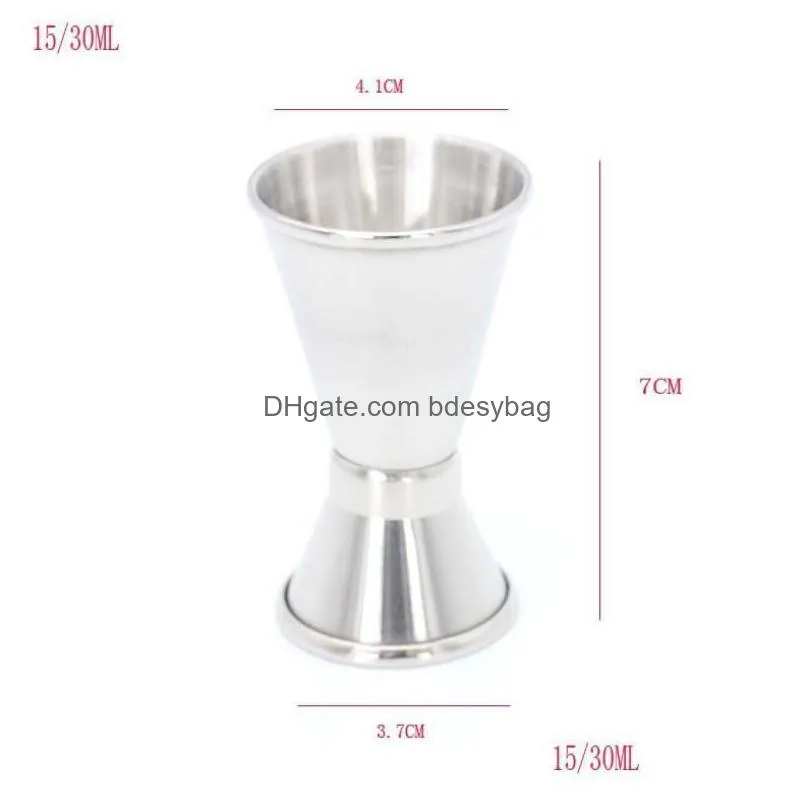 measuring cup cocktail liquor bar measuring cups stainless steel jigger bartender drink mixer rrb16275