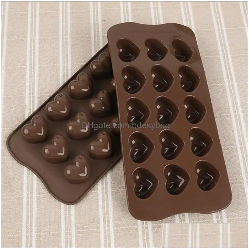 silicone chocolate candy molds baking trays for cake brownie topper hard soft candies gummy