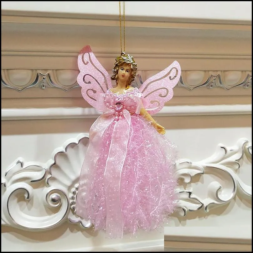 christmas angel hanging pendant christmas tree plastic angel hanging ornaments shop home window decoration xmas gift toy