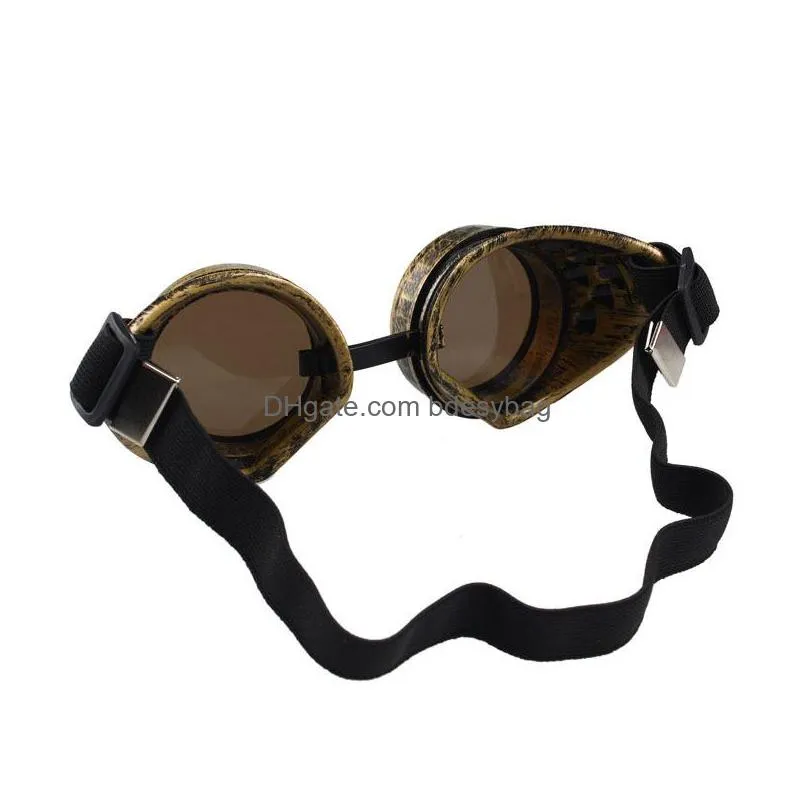 party favor uni gothic vintage victorian style steampunk goggles welding punk gothic glasses cosplay cyz